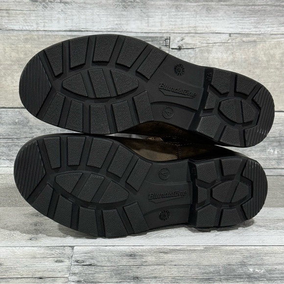 BLUNDSTONE 1351 WOMEN'S ORIGINALS HIGH TOP BOOTS - RUSTIC BROWN SZ-7 .US/4 .AU - Picture 9 of 11